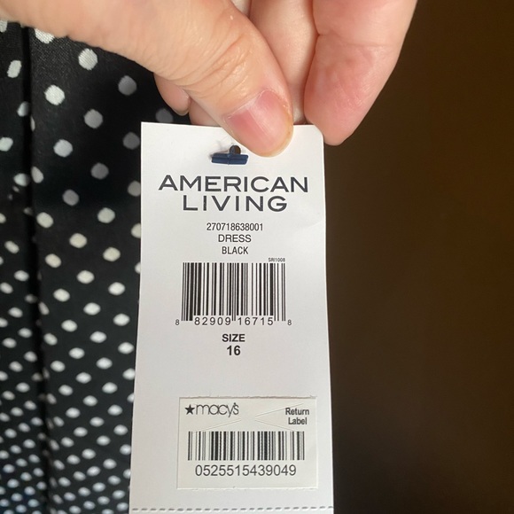 Macy’s black and white polka dots - Picture 5 of 6
